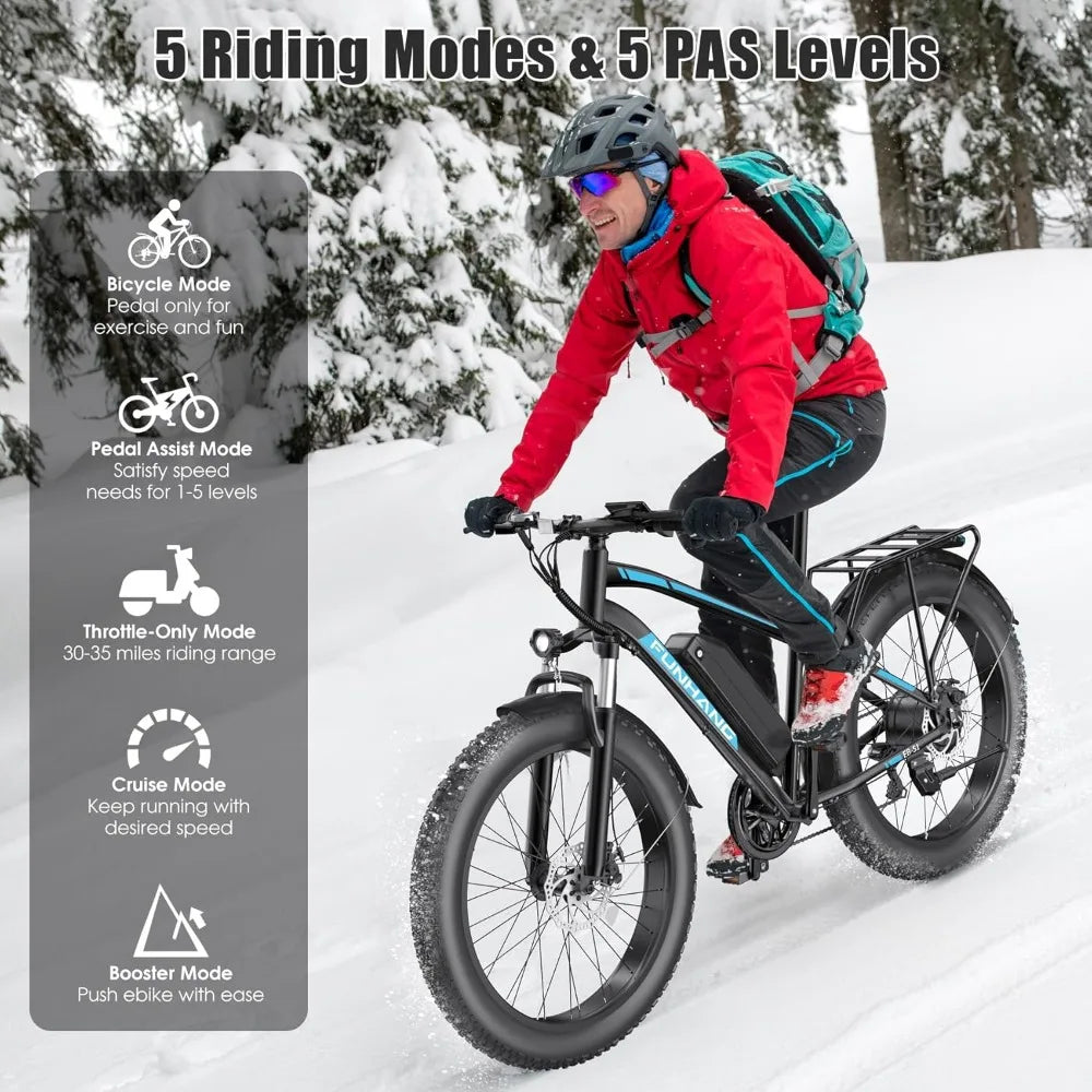 25MPH 60Miles Electric Mountain Bike