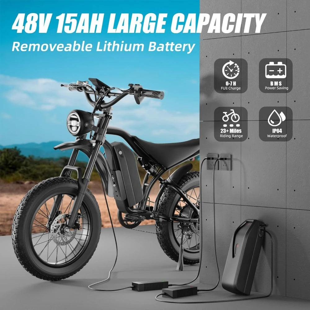 Peak 1200W Motor Electric Bike (ONLY 2 LEFT)