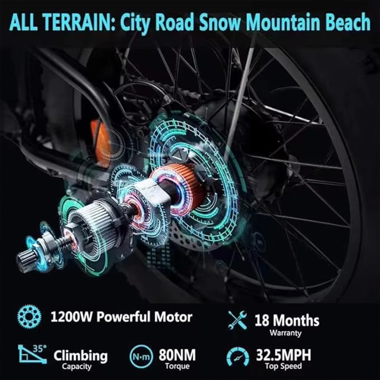 1200W Adult Electric Bike