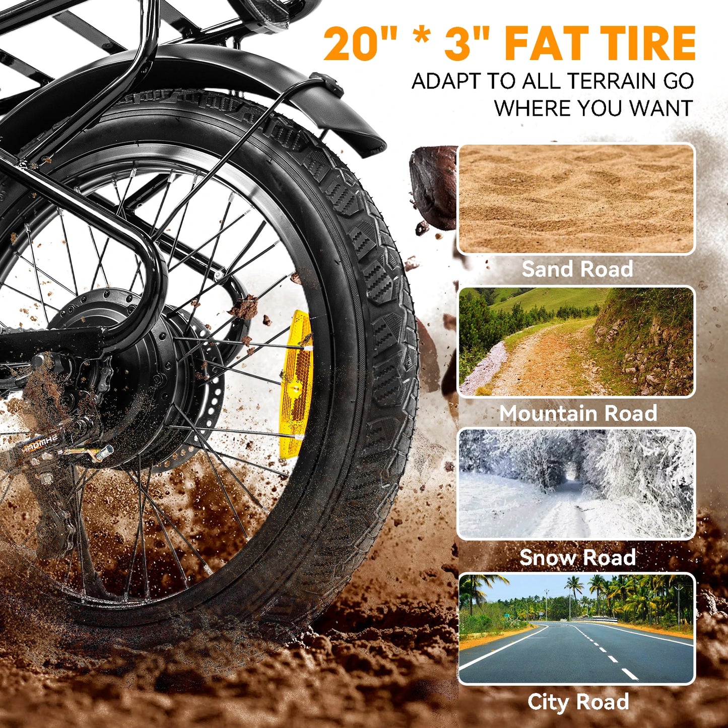 750W Motor Adjustable Electric Bike