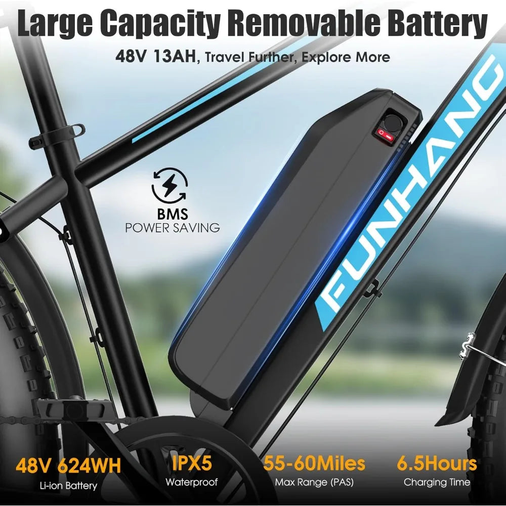 25MPH 60Miles Electric Mountain Bike