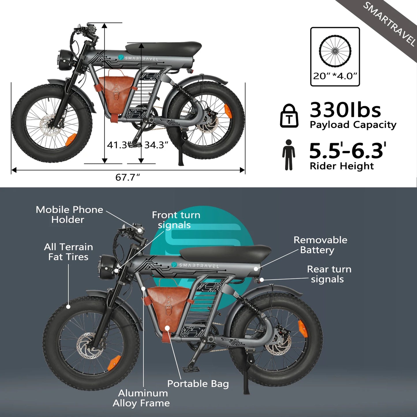 1200W Adult Electric Bike